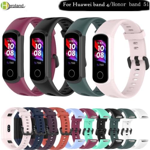 Silicone Wrist Strap For Huawei band 4 / For Huawei Honor band 5i Smart watch straps Wristband Sport Bracelet WatchBand Belt hot