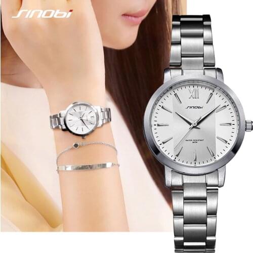 Sinobi Womens Silver Watch