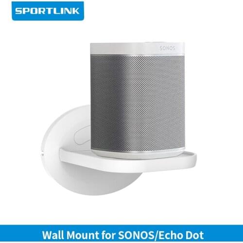Wall Mount Shelf Holder Stand for Amazon Echo Dot (3rd Gen) Google home mini Sonos One Play:1 and More Home Security Camera