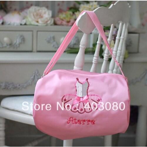High quality Pink girl ballet bag,girls makeup bag,kid haversack,kids Acrobatics special package,Free freight 5pcs Wholesale