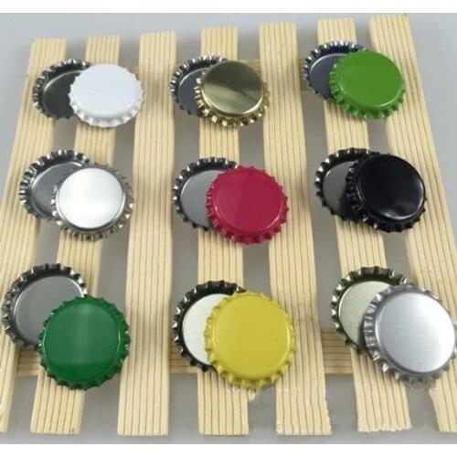 100pcs Multicolor Enamal Bottle Cap,Charms Pendants Cabochon Trays Hair Bow Center,fit 1" 25mm Cabochon Base Setting,DIY Jewelry