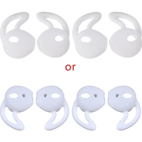 2Pairs Silicone Headset Earbuds Cover Anti-Lost Ear hook case for Apple Airpods