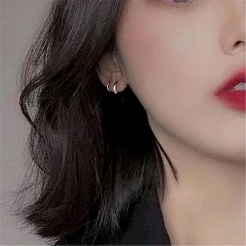 2021 New Design Geometric Spiral Earrings For Women/Men Fashion Minimalist Style Earrings Girls Party Silver Color Jewelry