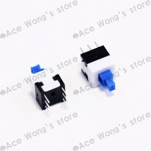 8*8 self locking switch)Free Ship,8mm x 8mm Miniature Self-locking Switch Push Rectangle Button 6-pin,Long life use