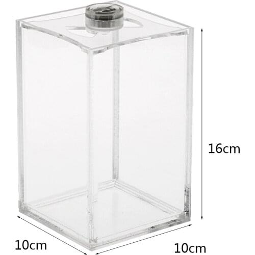 Acrylic Transparent Aquarium Tropical Sea Aquatic Rumble Small LED Tank