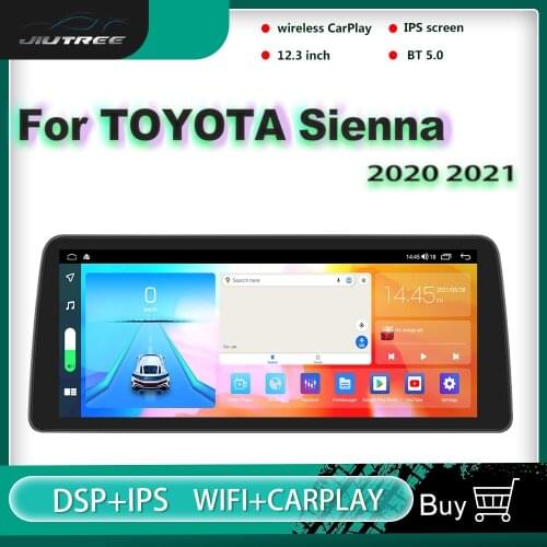 Double Din 12.3 Inch Screen 128G Android Car Radio For TOYOTA Sienna 2021 Auto Stereo Multimedia Player GPS Navigation Head Unit