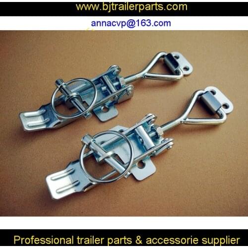 CVP 2PCS TRAILER LATCH TOGGLE FASTENER OVERCENTER LATCH WITH LYNCH PIN OVER CENTER ZINC PLATE TRAILER TRUCK UTE , trailer parts