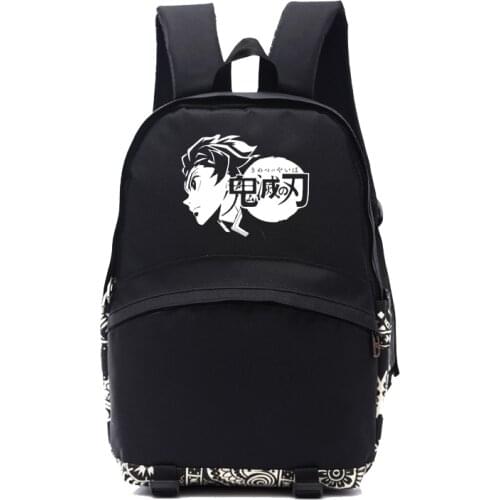 Demon slayer backpacks tanjiro concept backpack anime fans gift school bag kimetsu no yaiba backpack anime cartoon gift bag