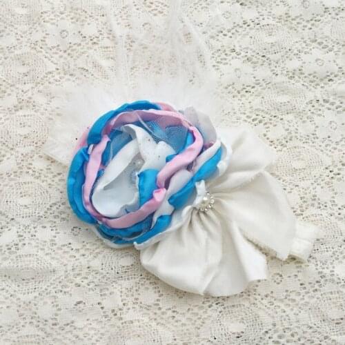 Free Shipping Big Flower Girl Headband Kids Hair Accessories Photo Prop