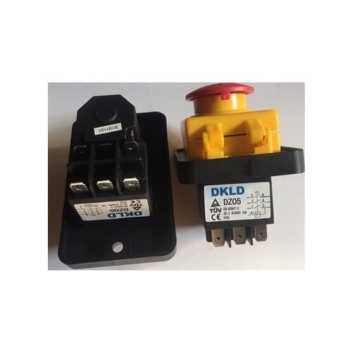 Button Switch DZ05 7 Pins 400V IP55 Three-Phase Electromagnetic Emergency Stop Push