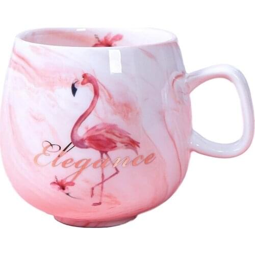 Flamingo Coffee Mugs Ceramic Mug Travel Cup Cute Cat Foot Ins Gift Dropshipping