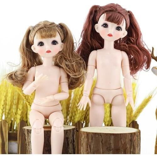 28cm Heigh Doll 1/6 BJD Dolls for Girls Dress Up Joints Baby Toys 12inch Doll Accessories