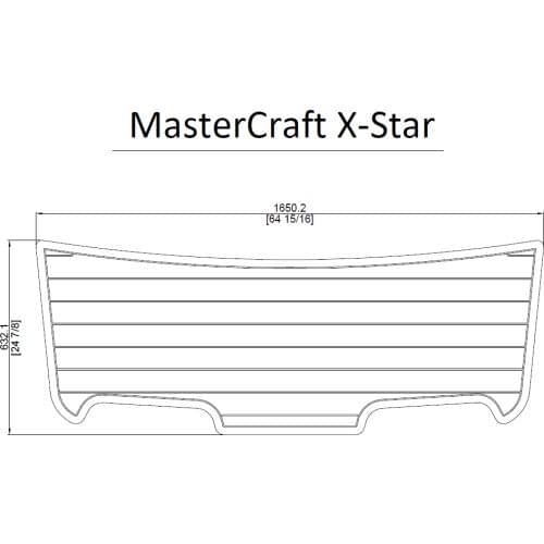 MasterCraft X-STAR Swim Platform Pad Boat EVA Teak Decking 1/4" 6mm