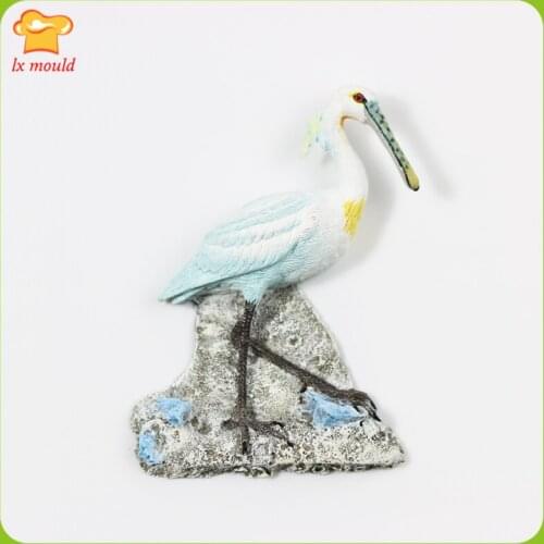 LXYY New Bird Silicone Mould Fondant Decoration Molds Chocolate Mold Clay Moulds Egret