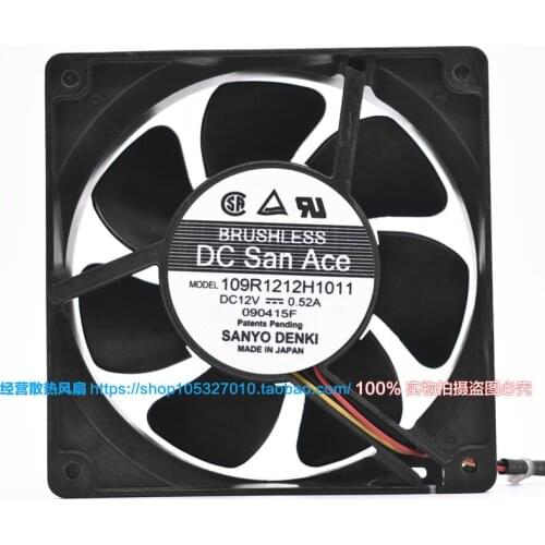 Original 109R1212H1011 12V 0.52A 12038 12CM chassis server double ball mute cooling fan