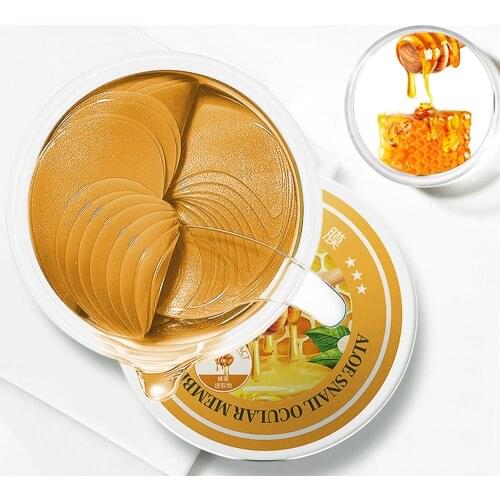 Moisturizing Eye Mask Eye Patch Crystal Collagen Honey Extract Anti Wrinkle Aging Remove Eye Bags Dark Circles Eye Care 60pcs