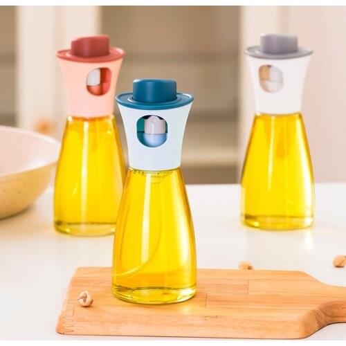 180ml Kitchen Oil Vinegar Cooking Oil Spray Bottle Pressed Atomized Mist Sprayer Barbecue Spray Bottle BBQ Tool Kitchen Gadgets