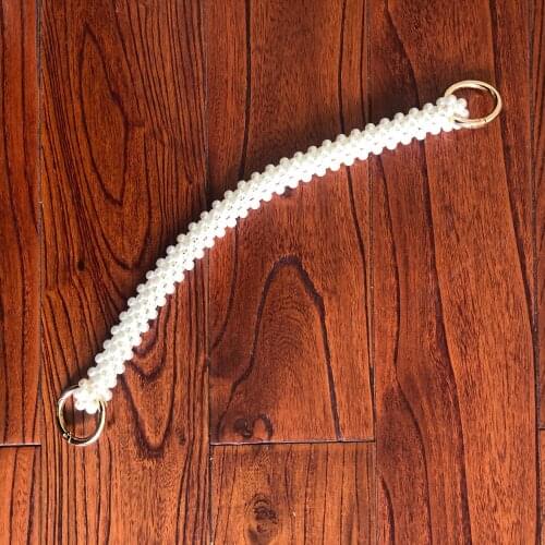 Handle PU furoshiki cloth package japanese style earth friendly recycle strap bag handmade craft pearls beads shoulder belt