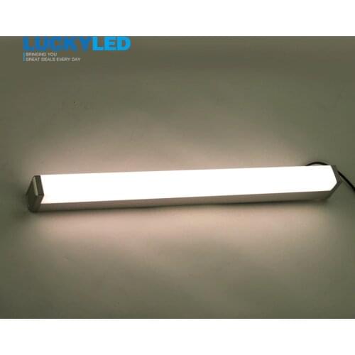 LUCKYLED Led Mirror Light 7W 450mm Waterproof Bathroom Lights Energy Saving Wall Lamp Lighting AC85-265V Aluminum + PC Cover