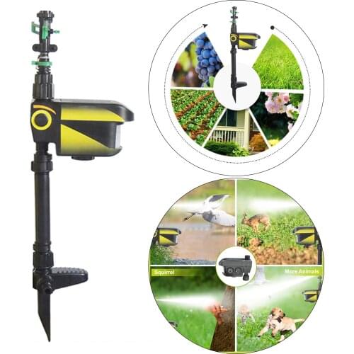 Solar-Powered Motion Activated Sprinkler Animal Repellent Deer Deterrent Scare Away