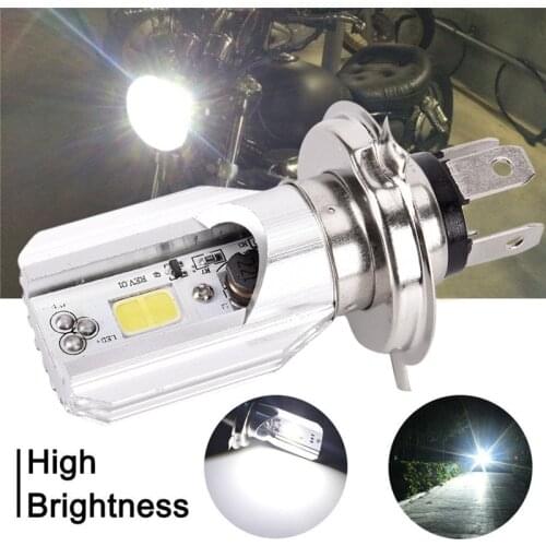 Super bright.Headlight Bulb LED Motorcycle 1x H4 BA20D DC 12V