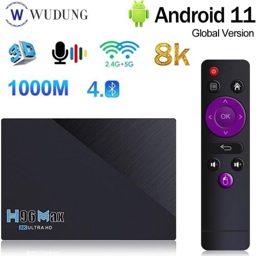 New H96 MAX RK3566 Smart TV Box Android 11 8GB RAM 64GB 4GB 32GB Support 1080p 8K 24fps 1000M H96Max Media Player Set Top Box