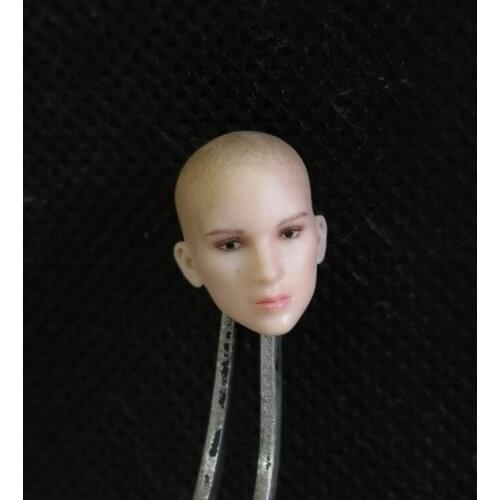 1/12 Scale Female Monk Head Sculpt Model Beauty Bald Head Carving Toys Fit 6" Action Figure Body Doll In Stock