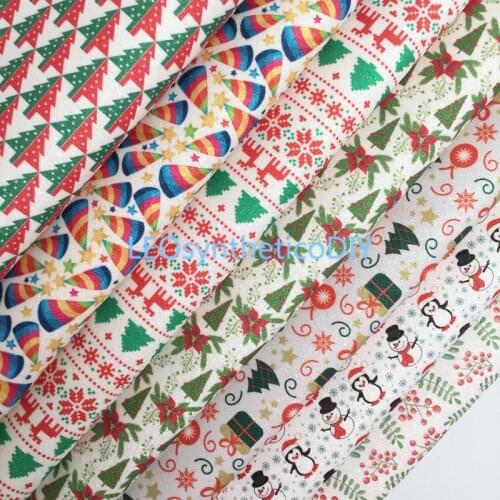 1PC 21X29CM Glitter Fabric, Chunky Glitter Leather, Christmas Glitter Leather Sheets For Making Bows LEOsyntheticoDIY 4S33A