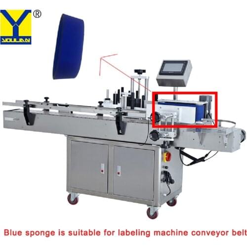 1 pcs Blue sponge is suitable for labeling machine conveyor belt