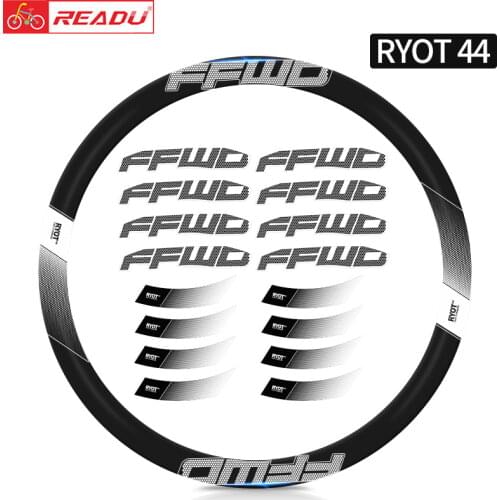 2022 FFWD RYOT 44 Wheel Sticker Road Bike Rim Stickers Bicycle Rim Wheels Stickers for Two Wheel Stickers Bike Accessories