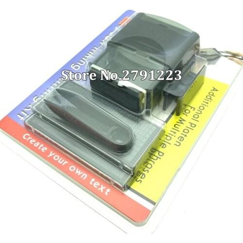 4 Lines Active Letters Digitals Particles Stamp Durable Self Inking Rubber Stamper Seal Office Stationary Business