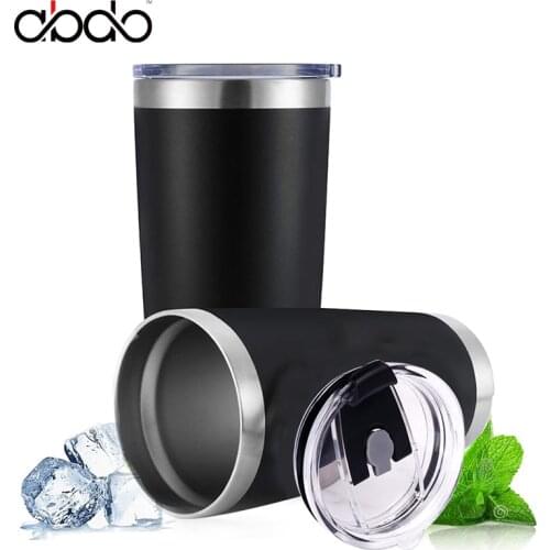20oz Cup Coffee Water Bottle Tea Cup Coffee Sport Hot Isotherm Flask Hydro Travel Stainless Steel Tumbler Drink Pot Tumblers