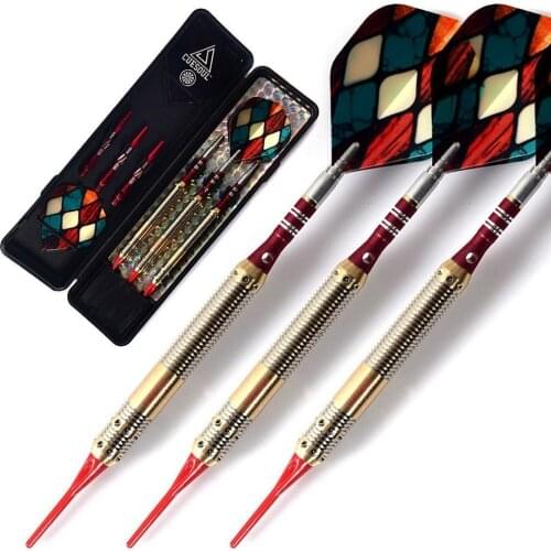 CUESOUL Soft Tip Darts with 16 Grams Brass Barrels For Electronic Dartboard