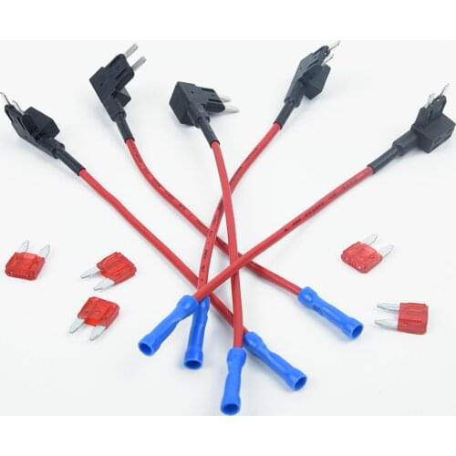 Mini blade Fuse holder ATM APM Back Accessory Circuit 12V Soldering Adapter Replacement Parts