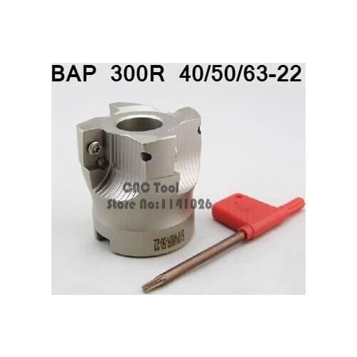 1PCS BAP 300R 40mm/50mm/63mm 22-4T 90 Degree Angle Shoulder Face Mill Head CNC Milling Cutter, milling insert APMT1135