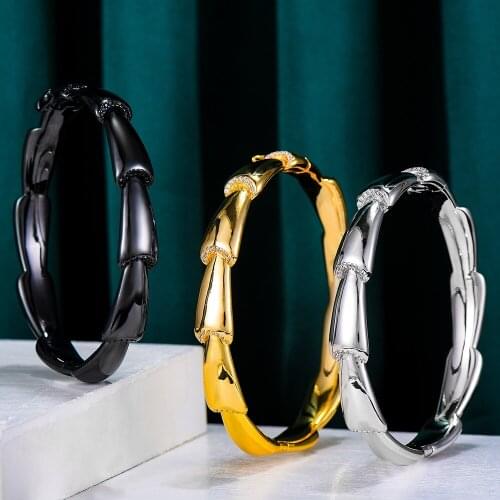 GODKI 2021 Personality Trendy Bangle Gorgeous Super Gift for girl Friends Lover New Year surprise Bridal Wedding High Quality