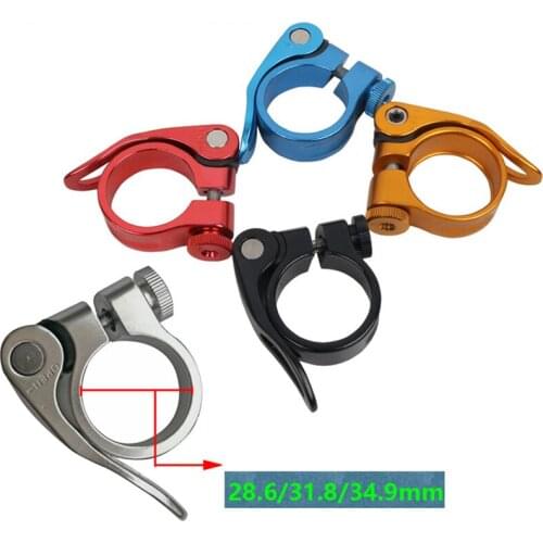 Road MTB KC89 28.6 / 31.8 / 34.9mm Seat Post Clamp Mountain Bicycle Quick Release Seatpost Clamps Cycling Bike Pipe Clamp