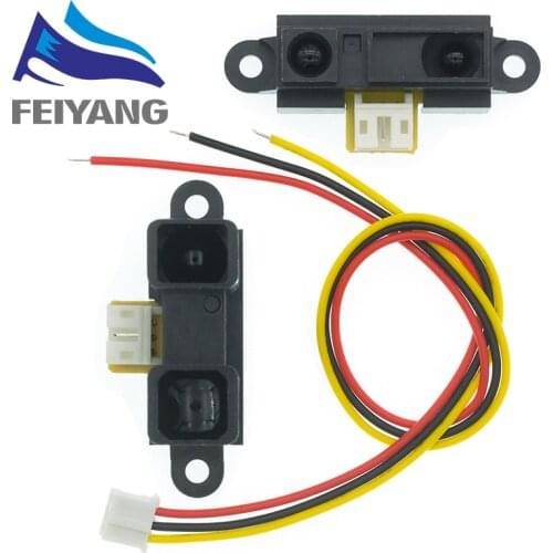 GP2Y0A21YK0F 100% NEW 2Y0A21 10-80cm Infrared distance sensor INCLUDING WIRE