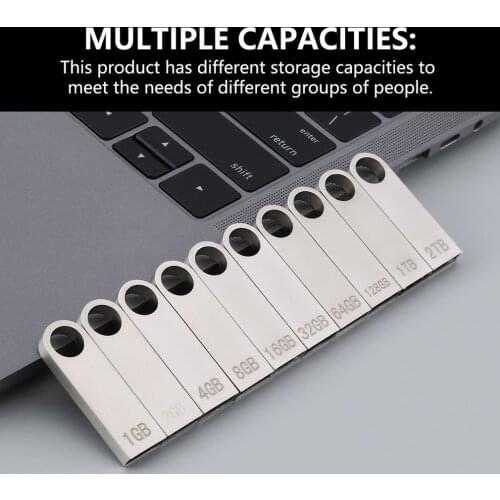 Metal Mini Positive Circle Small And Exquisite Stainless Steel U Disk Smith Work Music Usb Flash Drive Portable Key Ring