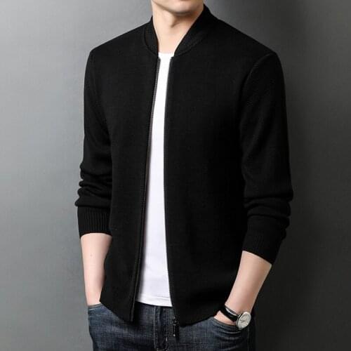 2021 Spring Autumn New Fashion Cardigan Men Casual Streetwear Sweater Coat Men Top Quality Thick Warm Knitted Cardigans E135