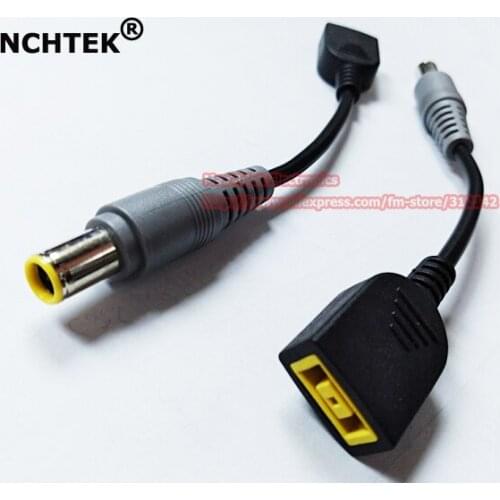 NCHTEK DC 7.9x5.5MM Male Plug To Square Female Connector Cable For Lenovo IdeaPad Charger Adapter/Free Shipping/10PCS
