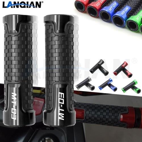 For Yamaha MT03 7/8 22MM Motorcycle Handlebar Grips Hand Bar Grips MT-03 2015 2016 2017 2018 2019 MT 03 CNC Accessories