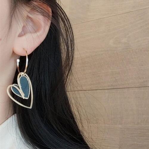 1 Pair Earrings Stud Earrings Asymmetric Anti Rust Chic Girls Asymmetric Long Earrings for Party Dangle Earrings 2021