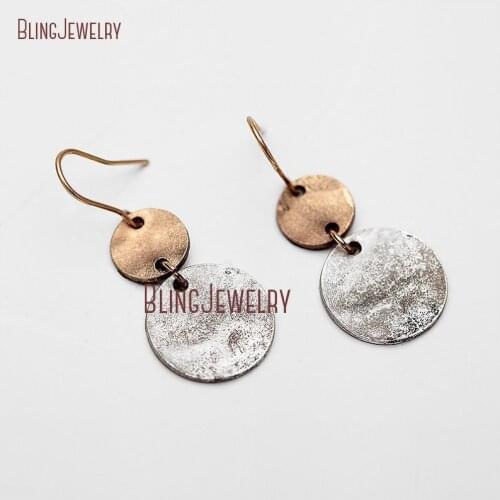 Rustic Disk Earrings Rustic Earrings ER23678