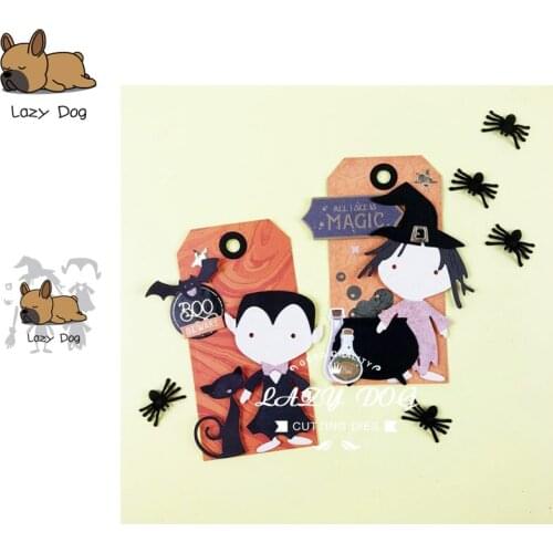 Halloween Characters Metal Cutting Dies Scrapbooking Stencil Decorative Craft Embossing Die Cuts Card Making New Dies For 2019