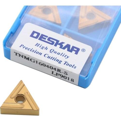 TNMG160404R S LF9018 TNMG1608L Carbide Turning Inserts Original DESKAR Hard Alloy Lathe Cutter Tool for Steel P