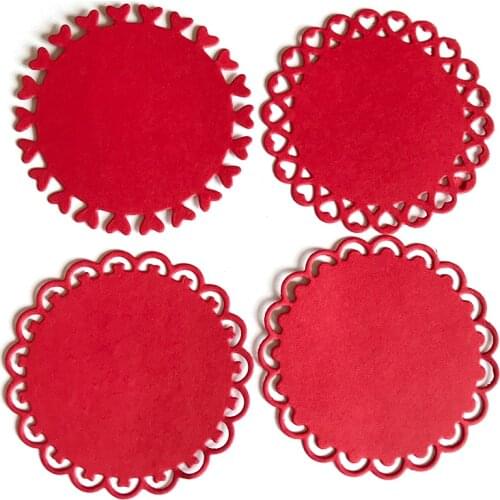Miss Vintage Cutting Dies Lace Heart Doily Scrapbook Cardmaking Paper Craft DIY Metal Stencil Surprise Creation