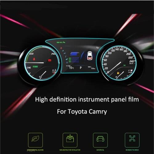 Car Instrument Panel Protective Film Fingerprint Proof Interior Protective Film Interior For Toyota Camry 2018 2019 2020