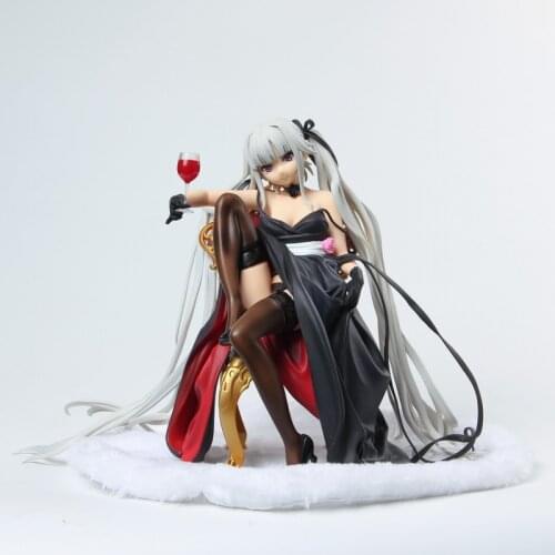 SkyTube Sexy Figure Bishoujo Mangekyou Sin and Punishment Girl Kagarino Kirie Wine glass chair PVC Action Anime Figure Toys 19cm