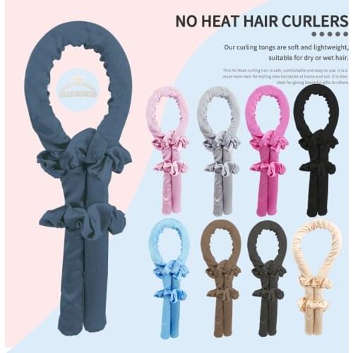 DIY Hair Styling Tools Overnight Lazy Curls Rods Headband Silk Soft Foam Heatless Hair Rollers Curlers For Long Medium Hair